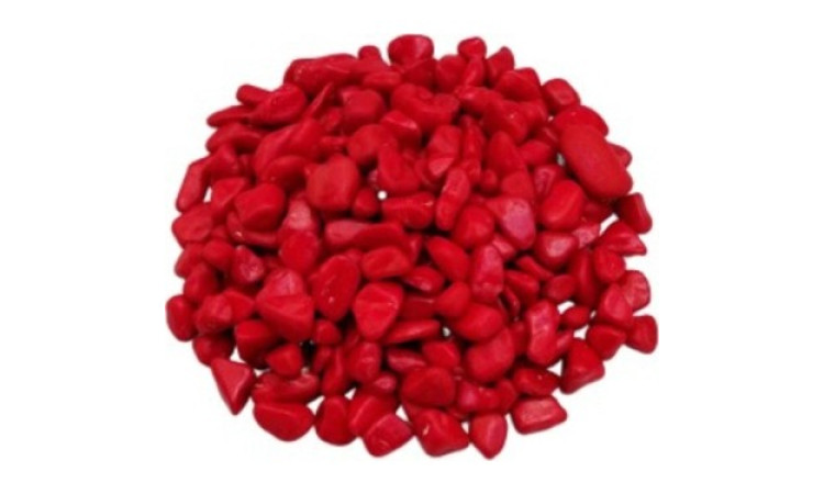 AKVARYUM TAŞI 10 KG ( BOYUT NO: 2 )  RENK: KIRMIZI